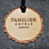 laser-engraved wooden medal