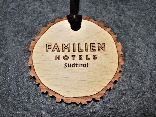 laser-engraved wooden medal