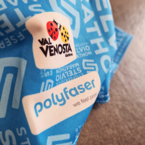 Stelvio Marathon 2021 stirnband customised with sublimation printing