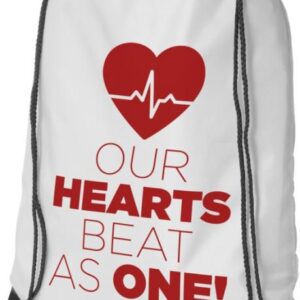 backpack bag white with one-colour sublimation print